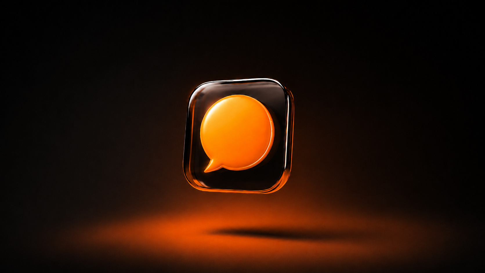 Ares Chat orange secure messaging icon
